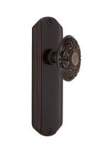 Nostalgic Warehouse 708847 - Nostalgic Warehouse Deco Plate Passage Victorian Door Knob in Timeless Bronze