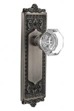 Nostalgic Warehouse 708981 - Nostalgic Warehouse Egg & Dart Plate Passage Waldorf Door Knob in Antique Pewter