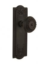 Nostalgic Warehouse 709096 - Nostalgic Warehouse Meadows Plate Passage Meadows Door Knob in Oil-Rubbed Bronze