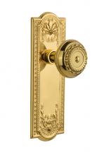 Nostalgic Warehouse 709097 - Nostalgic Warehouse Meadows Plate Passage Meadows Door Knob in Polished Brass