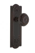 Nostalgic Warehouse 709099 - Nostalgic Warehouse Meadows Plate Passage Meadows Door Knob in Timeless Bronze