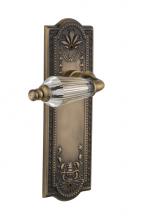 Nostalgic Warehouse 709149 - Nostalgic Warehouse Meadows Plate Passage Parlor Lever in Antique Brass