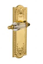 Nostalgic Warehouse 709163 - Nostalgic Warehouse Meadows Plate Passage Parlor Lever in Unlacquered Brass