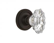 Nostalgic Warehouse 709611 - Nostalgic Warehouse Rope Rosette Passage Chateau Door Knob in Oil-Rubbed Bronze