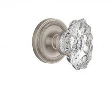 Nostalgic Warehouse 709613 - Nostalgic Warehouse Rope Rosette Passage Chateau Door Knob in Satin Nickel