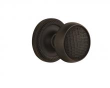 Nostalgic Warehouse 709618 - Nostalgic Warehouse Rope Rosette Passage Craftsman Door Knob in Oil-Rubbed Bronze