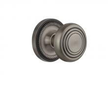 Nostalgic Warehouse 709630 - Nostalgic Warehouse Rope Rosette Passage Deco Door Knob in Antique Pewter