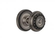 Nostalgic Warehouse 709653 - Nostalgic Warehouse Rope Rosette Passage Meadows Door Knob in Antique Pewter