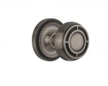 Nostalgic Warehouse 709660 - Nostalgic Warehouse Rope Rosette Passage Mission Door Knob in Antique Pewter