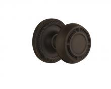 Nostalgic Warehouse 709661 - Nostalgic Warehouse Rope Rosette Passage Mission Door Knob in Oil-Rubbed Bronze