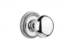 Nostalgic Warehouse 709666 - Nostalgic Warehouse Rope Rosette Passage New York Door Knob in Bright Chrome