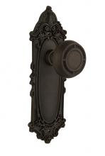 Nostalgic Warehouse 709924 - Nostalgic Warehouse Victorian Plate Passage Mission Door Knob in Oil-Rubbed Bronze