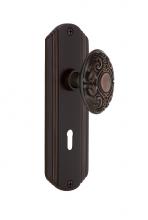 Nostalgic Warehouse 710603 - Nostalgic Warehouse Deco Plate with Keyhole Passage Victorian Door Knob in Timeless Bronze