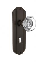 Nostalgic Warehouse 710624 - Nostalgic Warehouse Deco Plate with Keyhole Passage Waldorf Door Knob in Oil-Rubbed Bronze