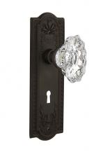 Nostalgic Warehouse 711109 - Nostalgic Warehouse Meadows Plate with Keyhole Passage Chateau Door Knob in Oil-Rubbed Bronze