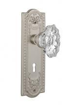 Nostalgic Warehouse 711114 - Nostalgic Warehouse Meadows Plate with Keyhole Passage Chateau Door Knob in Satin Nickel