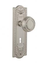 Nostalgic Warehouse 711238 - Nostalgic Warehouse Meadows Plate with Keyhole Passage Mission Door Knob in Satin Nickel