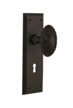 Nostalgic Warehouse 712094 - Nostalgic Warehouse New York Plate with Keyhole Passage Victorian Door Knob in Oil-Rubbed Bronze