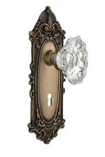 Nostalgic Warehouse 712592 - Nostalgic Warehouse Victorian Plate with Keyhole Passage Chateau Door Knob in Antique Brass