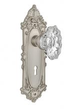 Nostalgic Warehouse 712600 - Nostalgic Warehouse Victorian Plate with Keyhole Passage Chateau Door Knob in Satin Nickel