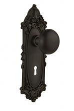 Nostalgic Warehouse 712820 - Nostalgic Warehouse Victorian Plate with Keyhole Passage New York Door Knob in Oil-Rubbed Bronze