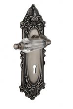 Nostalgic Warehouse 712934 - Nostalgic Warehouse Victorian Plate with Keyhole Passage Parlor Lever in Antique Pewter