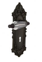 Nostalgic Warehouse 712936 - Nostalgic Warehouse Victorian Plate with Keyhole Passage Parlor Lever in Oil-Rubbed Bronze