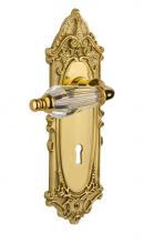 Nostalgic Warehouse 712943 - Nostalgic Warehouse Victorian Plate with Keyhole Passage Parlor Lever in Polished Brass