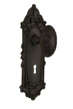 Nostalgic Warehouse 713051 - Nostalgic Warehouse Victorian Plate with Keyhole Passage Victorian Door Knob in Oil-Rubbed Bronze