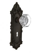 Nostalgic Warehouse 713094 - Nostalgic Warehouse Victorian Plate with Keyhole Passage Waldorf Door Knob in Oil-Rubbed Bronze