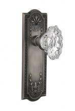 Nostalgic Warehouse 713932 - Nostalgic Warehouse Meadows Plate Privacy Chateau Door Knob in Antique Pewter