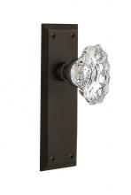 Nostalgic Warehouse 713940 - Nostalgic Warehouse New York Plate Privacy Chateau Door Knob in Oil-Rubbed Bronze