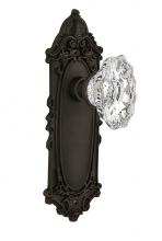 Nostalgic Warehouse 713959 - Nostalgic Warehouse Victorian Plate Privacy Chateau Door Knob in Oil-Rubbed Bronze