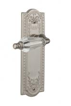 Nostalgic Warehouse 714088 - Nostalgic Warehouse Meadows Plate Passage Parlor Lever in Satin Nickel