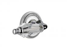 Nostalgic Warehouse 714099 - Nostalgic Warehouse Rope Rosette Passage Parlor Lever in Bright Chrome