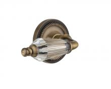 Nostalgic Warehouse 714394 - Nostalgic Warehouse Rope Rosette Privacy Parlor Lever in Antique Brass