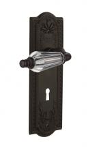 Nostalgic Warehouse 714431 - Nostalgic Warehouse Meadows Plate with Keyhole Privacy Parlor Lever in Oil-Rubbed Bronze