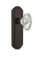 Nostalgic Warehouse 714818 - Nostalgic Warehouse Deco Plate Privacy Chateau Door Knob in Oil-Rubbed Bronze