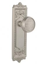 Nostalgic Warehouse 714966 - Nostalgic Warehouse Egg & Dart Plate Privacy Craftsman Door Knob in Satin Nickel