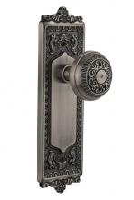 Nostalgic Warehouse 714983 - Nostalgic Warehouse Egg & Dart Plate Privacy Egg & Dart Door Knob in Antique Pewter