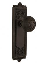 Nostalgic Warehouse 714984 - Nostalgic Warehouse Egg & Dart Plate Privacy Egg & Dart Door Knob in Oil-Rubbed Bronze