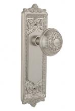 Nostalgic Warehouse 714986 - Nostalgic Warehouse Egg & Dart Plate Privacy Egg & Dart Door Knob in Satin Nickel