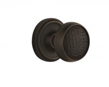 Nostalgic Warehouse 716528 - Nostalgic Warehouse Classic Rosette Privacy Craftsman Door Knob in Oil-Rubbed Bronze