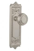 Nostalgic Warehouse 716753 - Nostalgic Warehouse Egg & Dart Plate Privacy Mission Door Knob in Satin Nickel