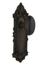 Nostalgic Warehouse 717895 - Nostalgic Warehouse Victorian Plate Privacy Homestead Door Knob in Oil-Rubbed Bronze