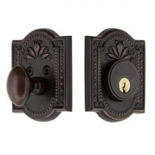 Nostalgic Warehouse 719038 - Nostalgic Warehouse Meadows Plate Single Cylinder Deadbolt in Timeless Bronze