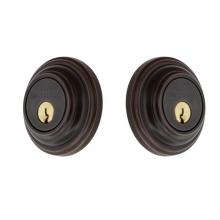 Nostalgic Warehouse 719117 - Nostalgic Warehouse Classic Rosette Double Cylinder Deadbolt in Timeless Bronze