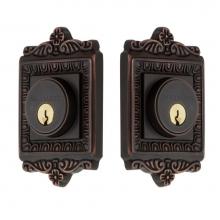 Nostalgic Warehouse 719155 - Nostalgic Warehouse Egg & Dart Plate Double Cylinder Deadbolt in Timeless Bronze