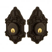 Nostalgic Warehouse 719239 - Nostalgic Warehouse Victorian Plate Double Cylinder Deadbolt in Oil_Rubbed Bronze