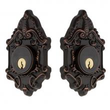 Nostalgic Warehouse 719242 - Nostalgic Warehouse Victorian Plate Double Cylinder Deadbolt in Timeless Bronze